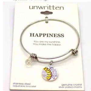 MOTHERS DAY SALE💕 “UNWRITTEN HAPPINESS” ADJUSTABLE BANGLE YOU ARE MY SUNSHINE.